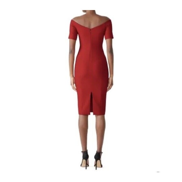 Cinq À Sept NWOT Birch Sheath Dress in Scarlet Red Size 4 - Picture 4 of 16